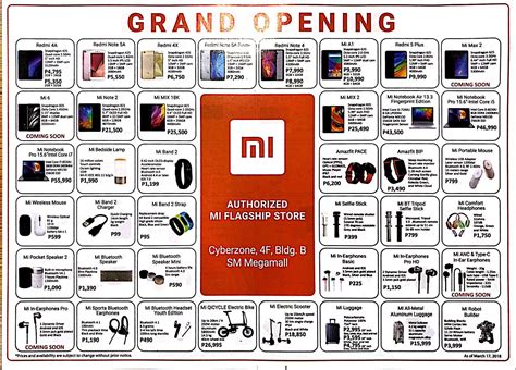 xiaomi megamall|Xiaomi Smartphones Price List Philippines .
